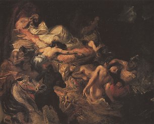 Eugene Delacroix Der Tod des Sardanapal Wandbild