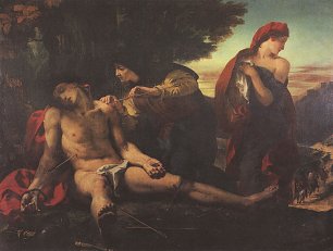 Eugene Delacroix Der heilige Sebastian Wandbild