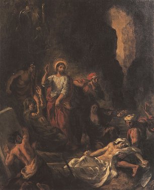 Eugene Delacroix Die Auferweckung des Lazarus Wandbild