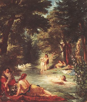 Eugene Delacroix Die Badenden Wandbild