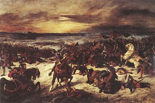 Eugene Delacroix Die Schlacht von Nancy Wandbild
