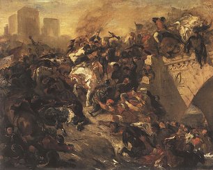 Eugene Delacroix Die Schlacht von Taillebourg Wandbild