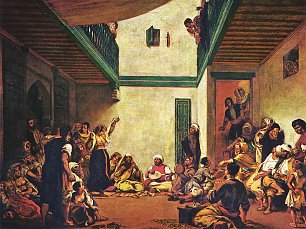 Eugene Delacroix Juedische Hochzeit in Marokko Wandbild