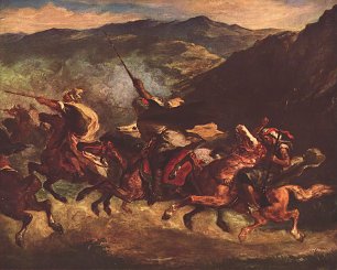 Eugene Delacroix Marokkanische Fantasia Wandbild