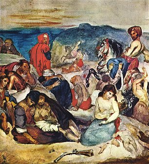Eugene Delacroix Massaker auf Chios Studie Wandbild