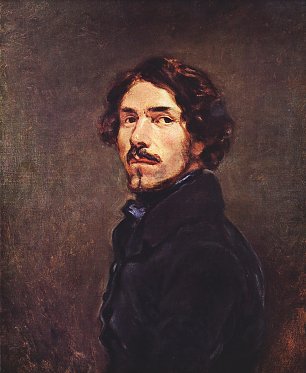 Eugene Delacroix SelbstPortrait Wandbild