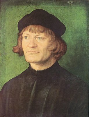 Albrecht Duerer Portraet eines Geistlichen Wandbild