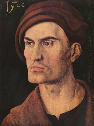 Albrecht Duerer Portraet eines jungen Mannes 1 Wandbild