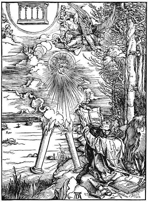 Albrecht Duerer Illustration zur Apokalypse 9 Wandbild