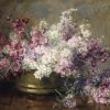 Marie-Egner-Kupferschale-mit-weissen-und-rosa-Blumen-gefuellt