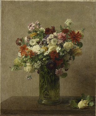 Henri Fantin Latour Still Life with Flowers Wandbild
