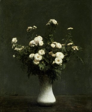 Henri Fantin Latour Vase of Chrysanthemums Wandbild