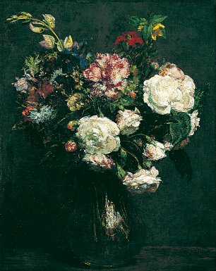 Henri Fantin Latour Vase of Flowers Wandbild