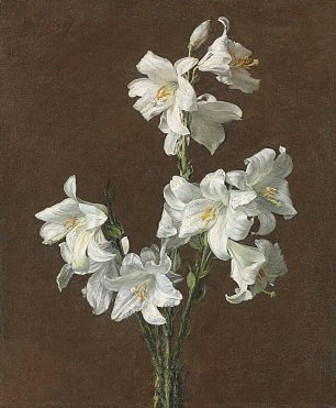 Henri Fantin Latour White Lilies Wandbild