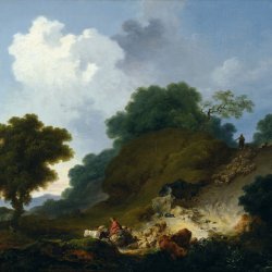 Jean-Honore-Fragonard-Landscape-with-Shepherds-and-Flock-of-Sheep