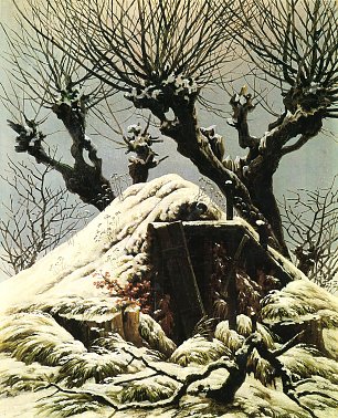 Caspar David Friedrich Verschneite Huett