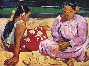 Paul Gauguin Frauen am Strand Wandbild