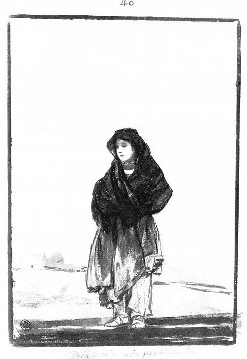 Francisco de Goya Schwarzrand Album 23 Wandbild
