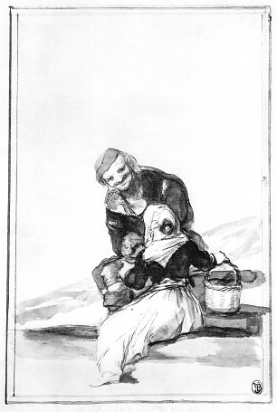Francisco de Goya Schwarzrand Album 30 Wandbild