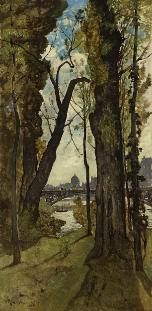 Henri Harpignies Pont Saints Peres Paris Wandbild