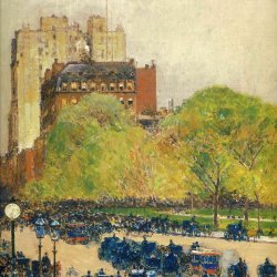 Childe-Hassam-Spring-morning-in-the-heart-of-the-city-aka-madison-square-new-york