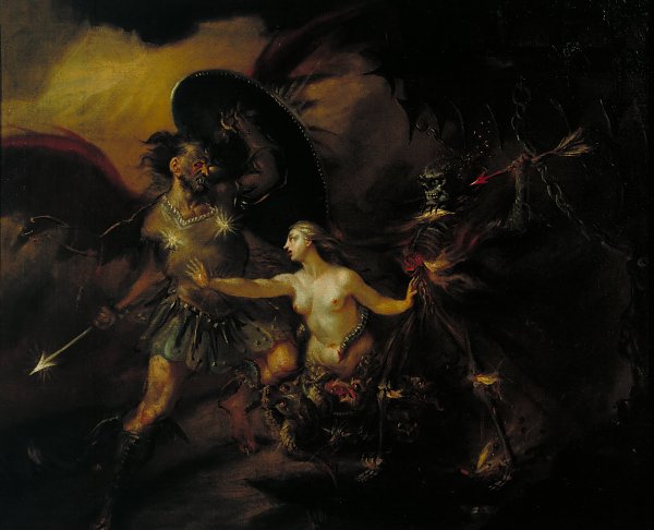 William Hogarth Satan Sin and Death Wandbild