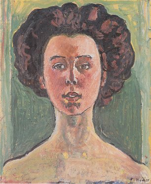 Ferdinand Holler Portrait von Gertrud Mueller Wandbild