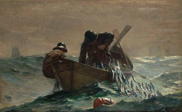 Winslow Homer the herring net Wandbild