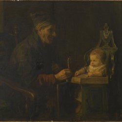 Jozef-Israels-Old-Man-and-Baby