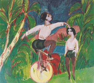 Ernst Ludwig Kirchner Der Einradfahrer Wandbild