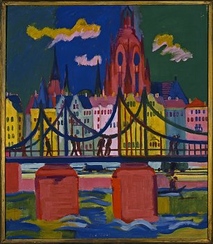 Ernst Ludwig Kirchner Der Frankfurter Dom Wandbild