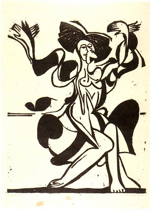 Ernst Ludwig Kirchner Die tanzende Mary Wigman Wandbild
