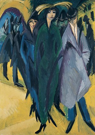 Ernst Ludwig Kirchner Frauen auf der Strasse Wandbild
