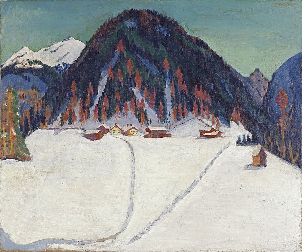 Ernst Ludwig Kirchner Junkerboden unter Schnee Wandbild