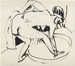 Ernst Ludwig Kirchner Maedchen in Wanne Wandbild