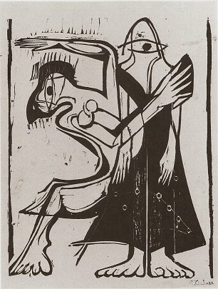 Ernst Ludwig Kirchner Maskentanz Wandbild