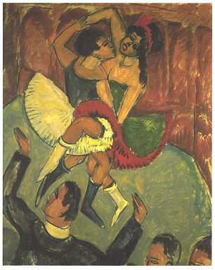 Ernst Ludwig Kirchner Negertanz Wandbild