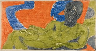 Ernst Ludwig Kirchner Portrait Otto Mueller Wandbild