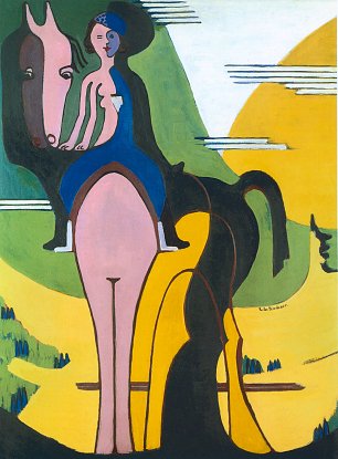Ernst Ludwig Kirchner Reiterin Wandbild