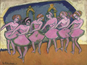 Ernst Ludwig Kirchner Sechs Taenzer Wandbild