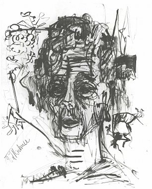 Ernst Ludwig Kirchner Selbstbildnis unter Morphium Wandbild