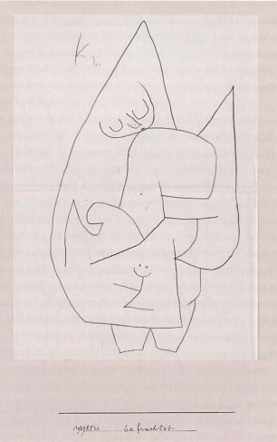 Paul Klee Engel befruchtet Wandbild