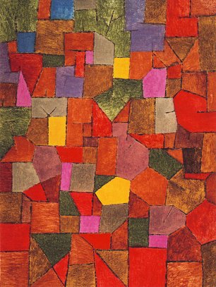 Paul Klee Mountain Village Wandbild