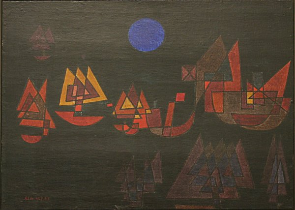 Paul Klee Schiffe im Dunklen Wandbild