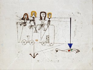 Paul Klee The Virtue Wagon Wandbild