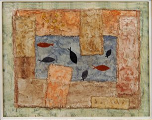 Paul Klee sechs Fische Sprengel Wandbild