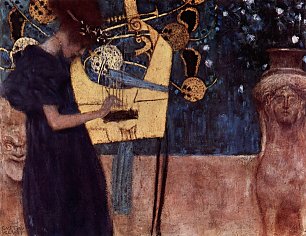 Gustav Klimt Die Musik Wandbild
