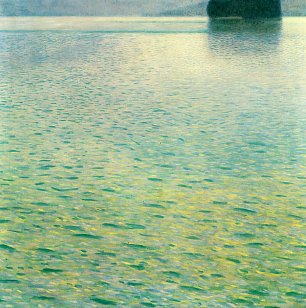 Gustav Klimt Insel im Attersee Wandbild