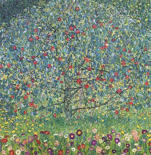 Gustav Klimt Obstgarten mit Rosen Wandbild