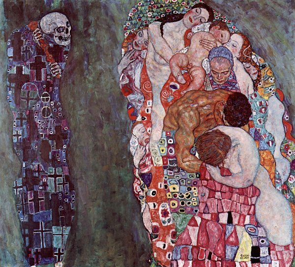 Gustav Klimt Tod und Leben Wandbild